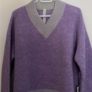 lululemon athletica Lavender V-Neck Sweater